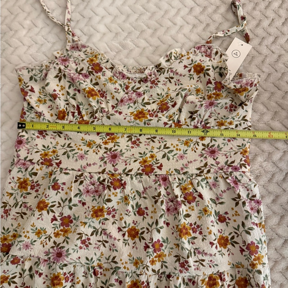 Women’s Floral Sundress w/adjustable Spaghetti Straps, Size M, BNWT - Picture 4 of 9